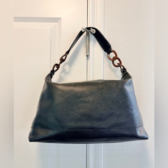 Auth CHANEL Black CC Caviar Large Hobo Bag, 14.9” x 10.2” - Picture 5 of 17